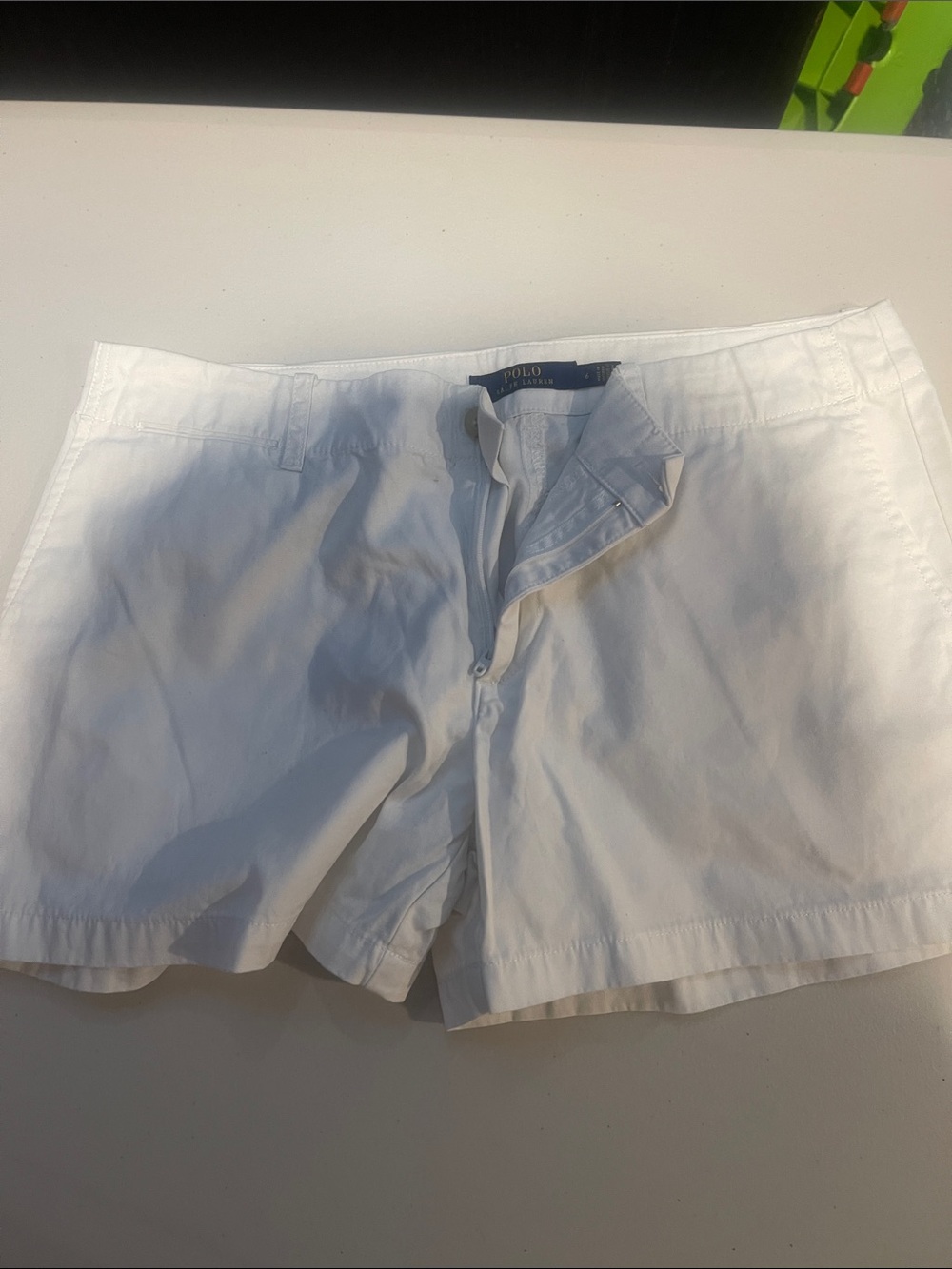 Polo by Ralph Lauren White Women's Cotton Bermuda Shorts
